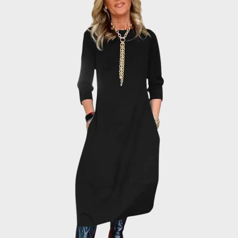 Selvienne – Ärmelloses Damenkleid in A-Linie für den Alltag – Ansicht 4