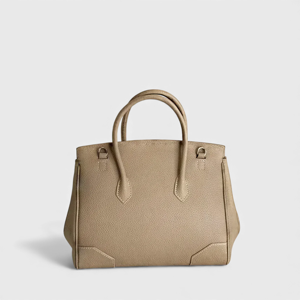 Petrina – Schwarze Ledertasche für Damen mit Schulterriemen – Ansicht 5