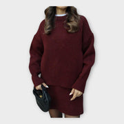 Marek – Strick-Set für Damen mit Bluse und Rock – Ansicht 10