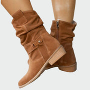 Zeitlose Boho-Wildlederstiefeletten für Damen
