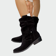 Zeitlose Boho-Wildlederstiefeletten für Damen – Ansicht 5