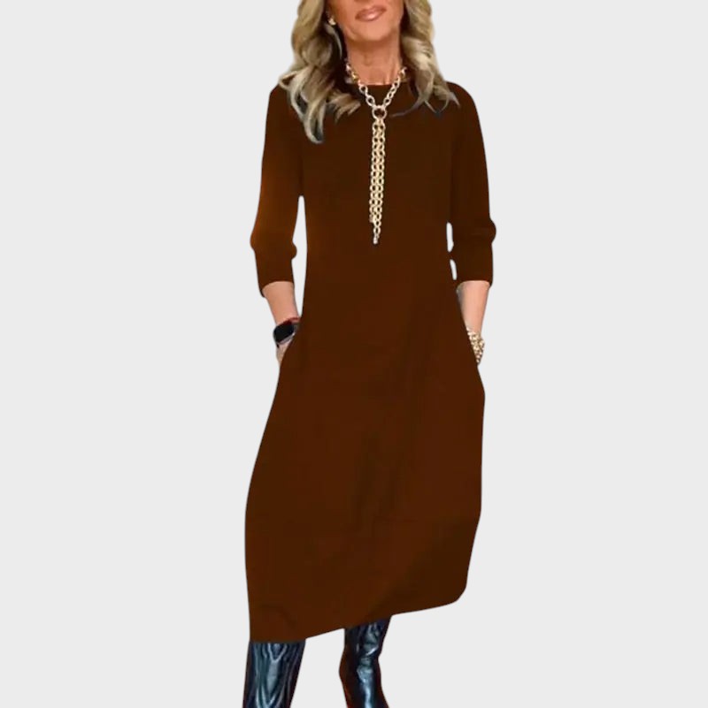 Selvienne – Ärmelloses Damenkleid in A-Linie für den Alltag