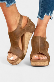Orthopädische Damen-Keilsandalen Svenja mit Korkfußbett – Ansicht 5