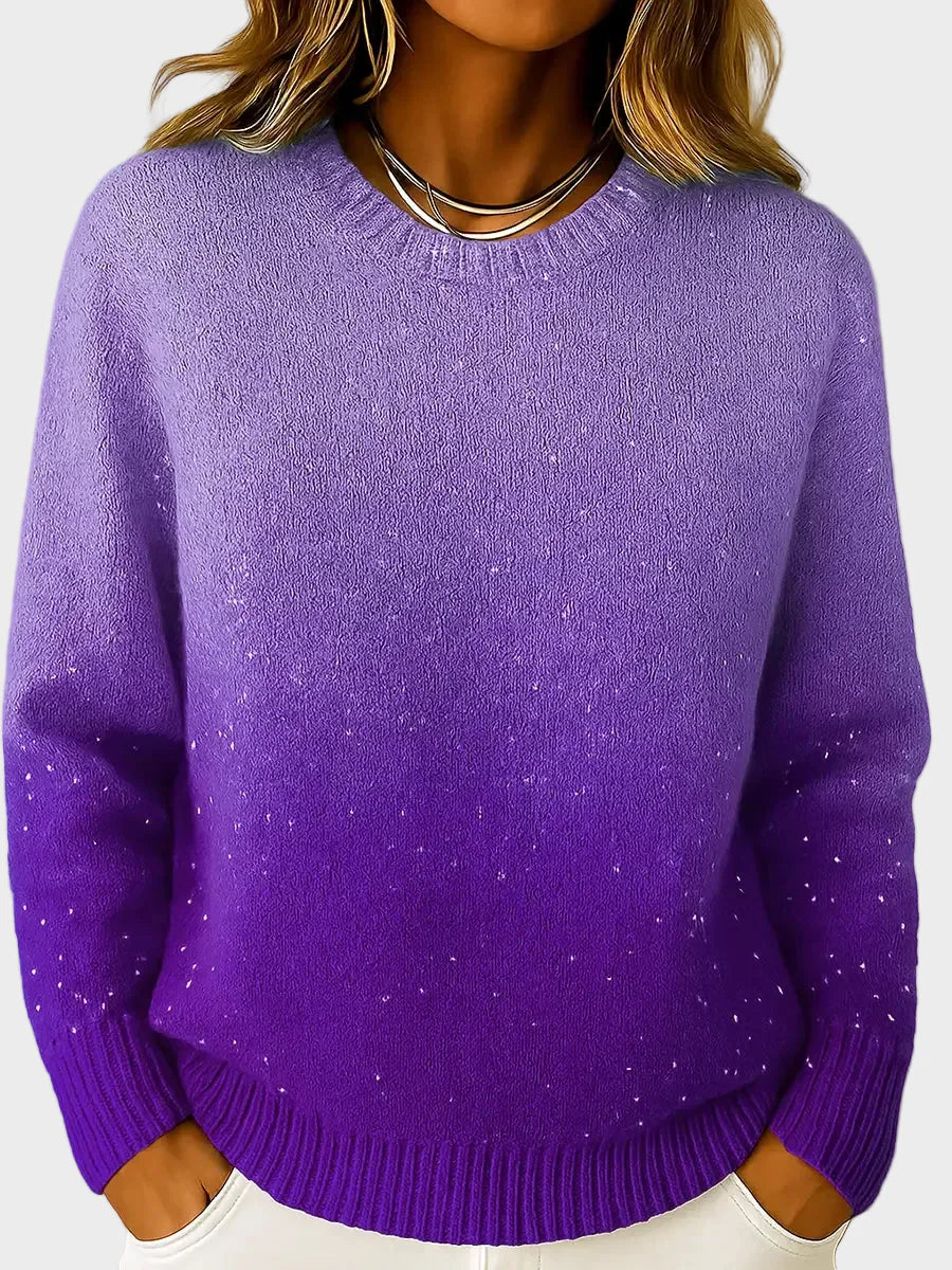 Charice – Elegantes Stricktop für Damen mit Farbverlauf und Glanz – Ansicht 2