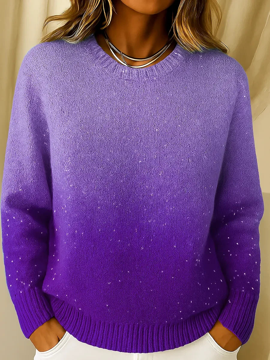 Damen-Stricktop Charice mit Satin-Farbverlauf – Ansicht 2