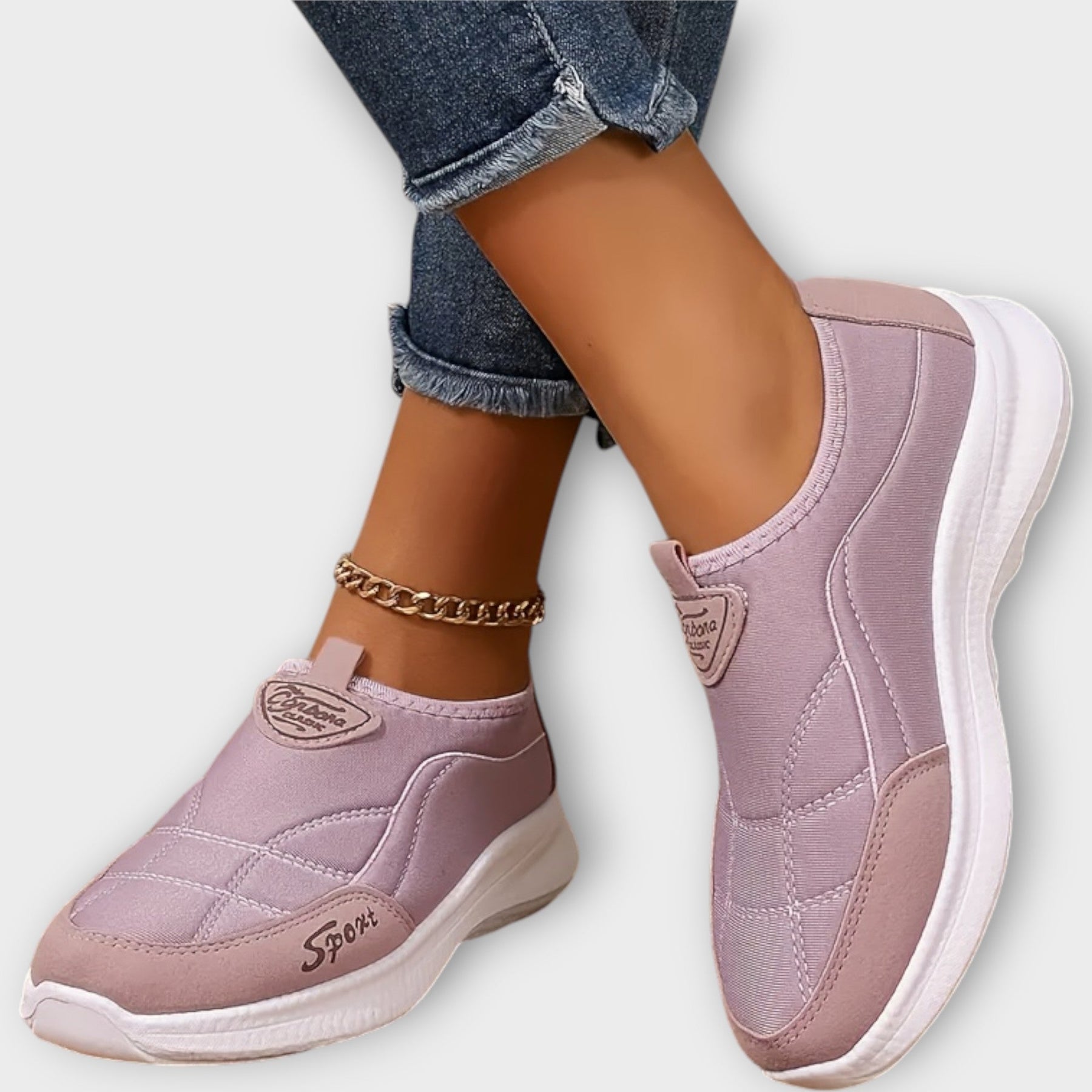 Leichte Slip-on-Sportschuhe für Damen – Ansicht 4