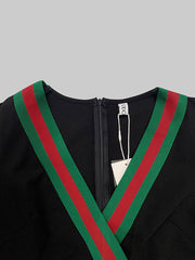 Viera – Zweiteiliges Strickkleid-Set mit Streifen – Ansicht 6
