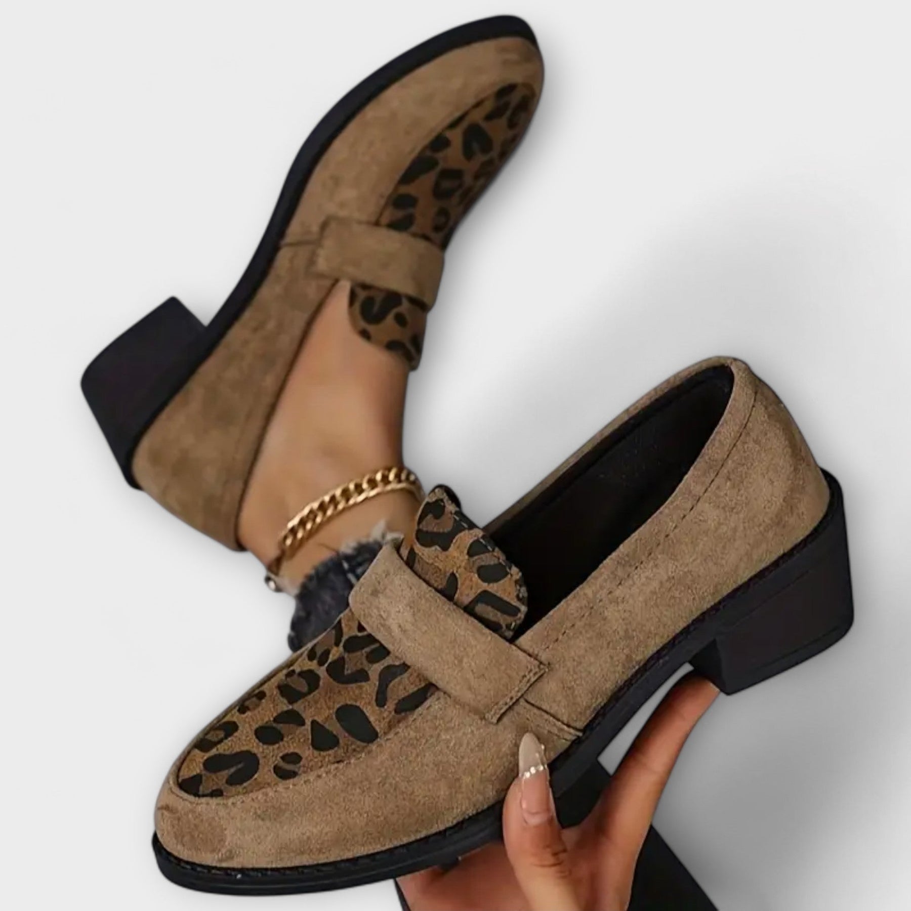 Elegante Damenschuhe Karla mit Leopardenmuster – Ansicht 5
