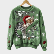 Wilma – Lässiger Damenpullover mit Katzenmotiv – Ansicht 7