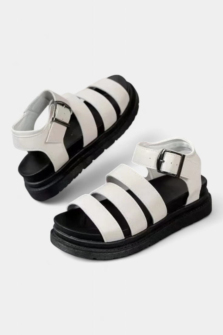 Damen-Plateausandalen Renee mit Riemen und Schnalle – Ansicht 3