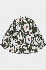 Florale Damenbluse Filomena mit Puffärmeln – Ansicht 6