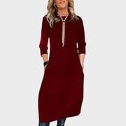 Selvienne – Ärmelloses Damenkleid in A-Linie für den Alltag – Ansicht 3