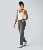 Elastische High-Waist-Jeans für Damen – Ansicht 10