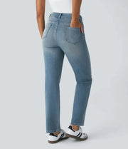 Elastische High-Waist-Jeans für Damen – Ansicht 12
