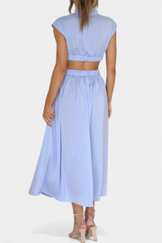 Jocelyn – Kleid-Set für Damen mit hohem Ausschnitt und Seitenschlitz – Ansicht 14