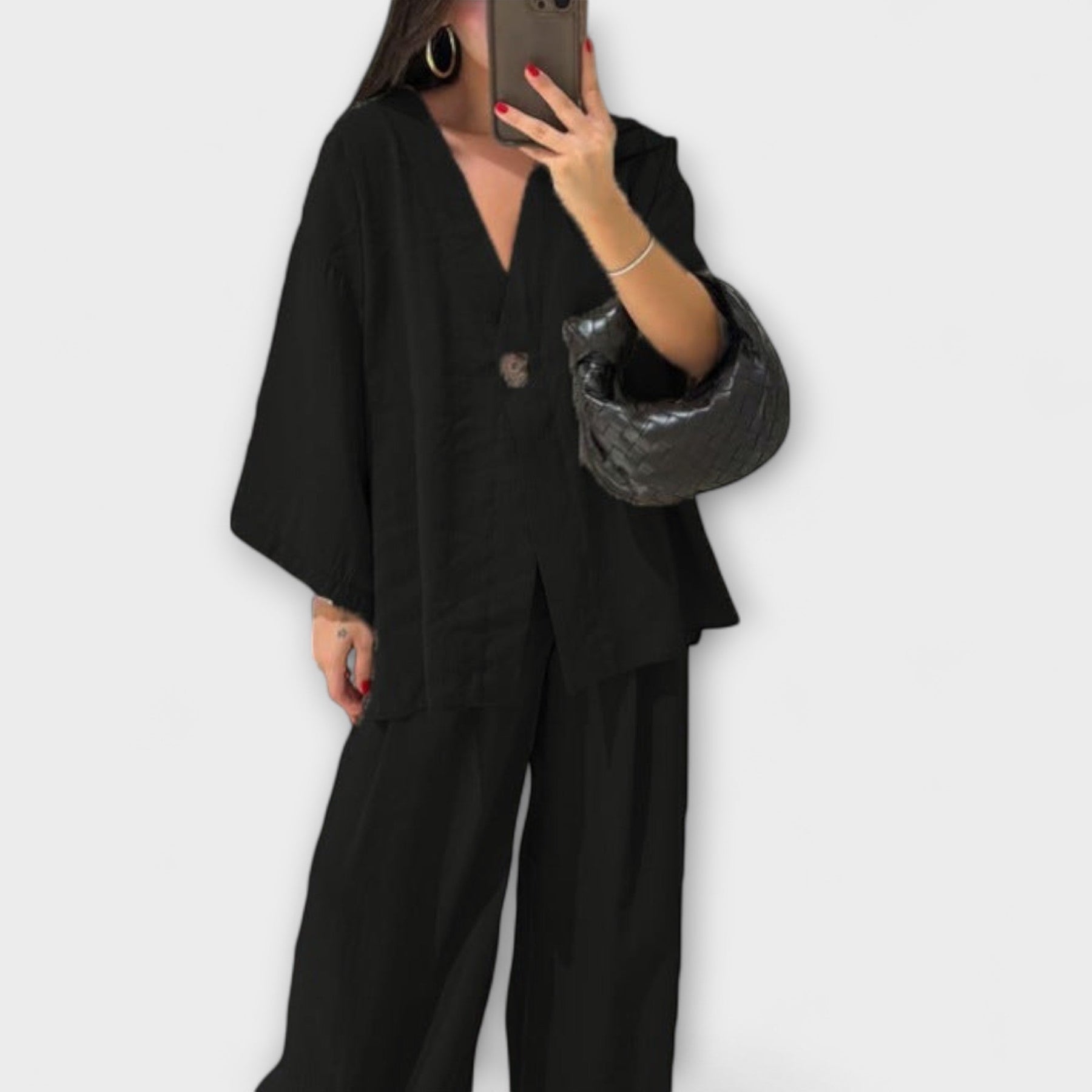 Damen-Freizeitset Jacqueline mit Top und Hose – Ansicht 2