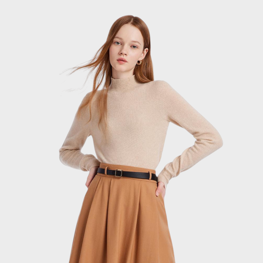 Divine – Kaschmir-Rollkragenpullover für Damen – Ansicht 7