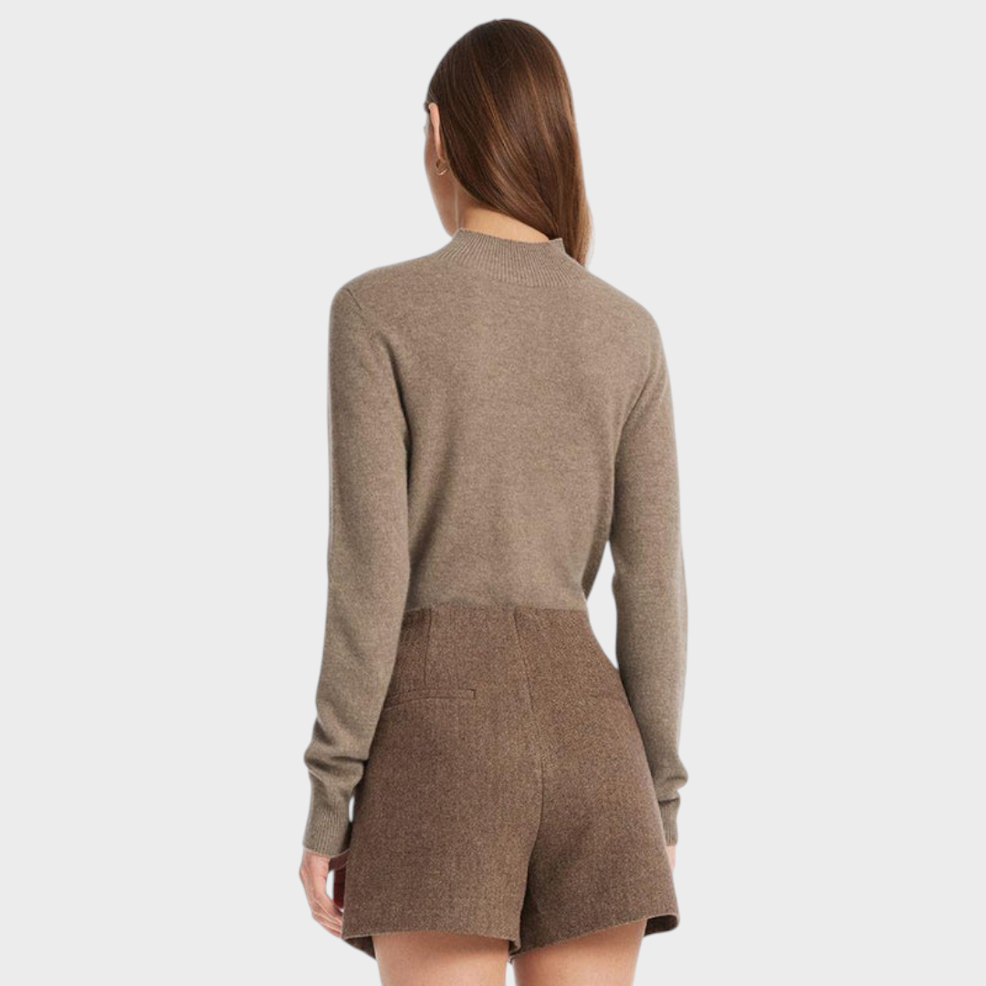 Divine – Kaschmir-Rollkragenpullover für Damen – Ansicht 3