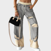 Nova – Jogger-Jeans für Damen mit Destroyed-Details – Ansicht 2