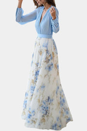 Eliane – Florales Maxikleid für Damen mit V-Ausschnitt – Ansicht 5