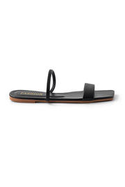 Klassische flache Damen-Sandalen mit eckiger Zehenpartie – Ansicht 3