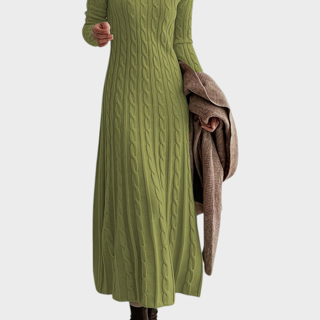 Evelyn | Bequemer Maxi-Jumpsuit aus Zopfstrick