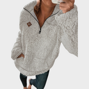 Eloise – Fleecegefüttertes Sweatshirt für Damen mit Reißverschluss – Ansicht 3