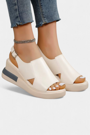 Damen-Plateausandalen Brunilda mit offener Spitze – Ansicht 3