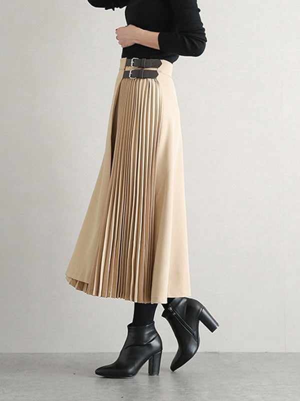 Giana – Eleganter plissierter A-Linien-Rock