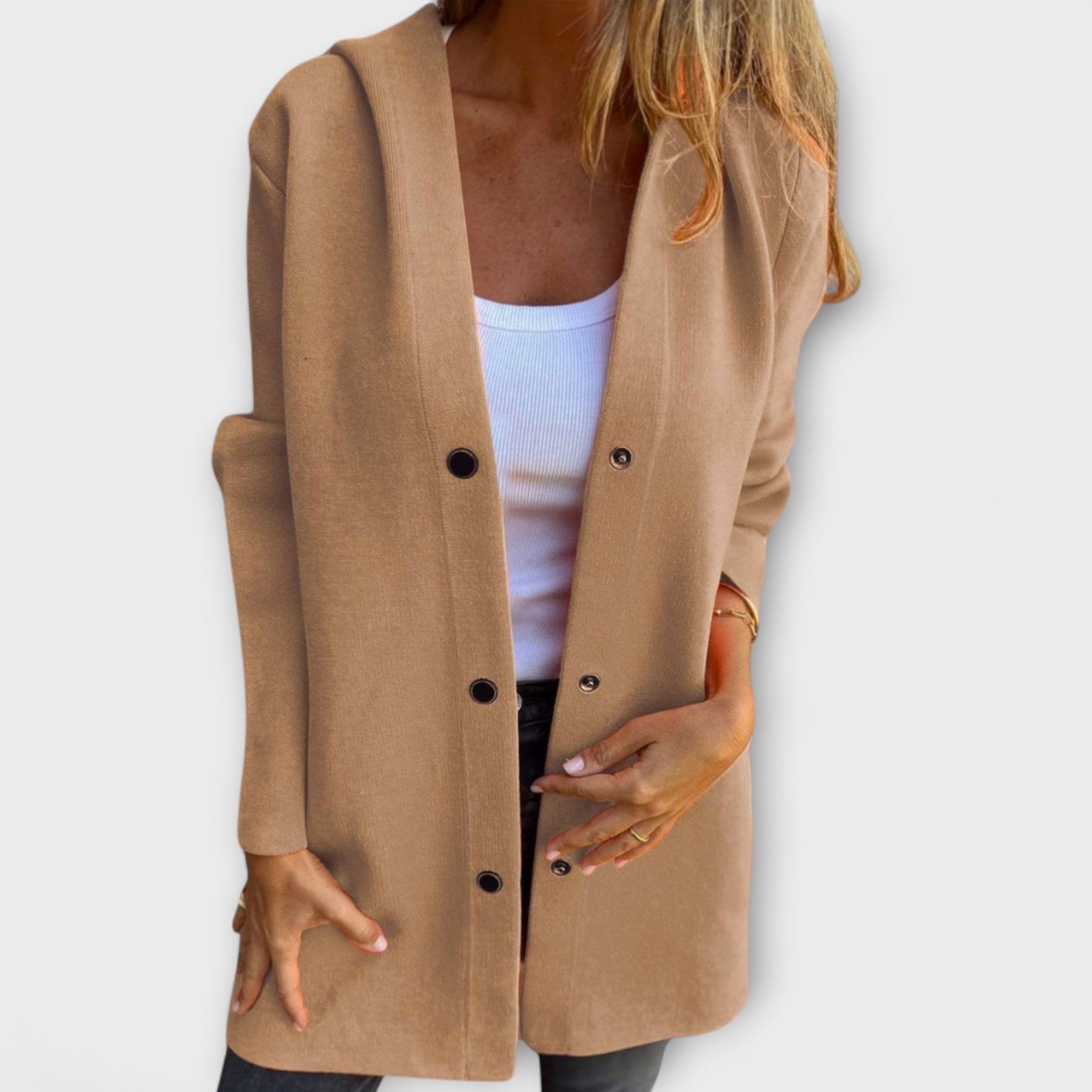 Elegante Damenjacke Viana mit Kapuze – Ansicht 2