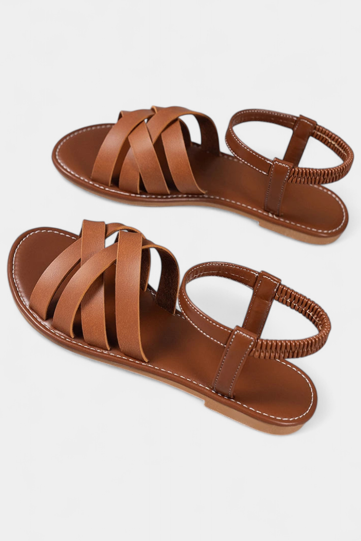 Flache Damen-Sandalen Romee mit Riemen – Ansicht 6