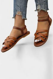 Flache Damen-Sandalen Romee mit Riemen – Ansicht 10