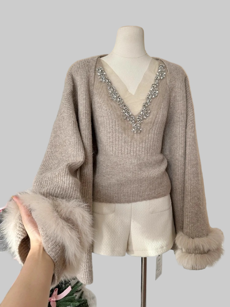Eira – Verzierte Bluse für Damen mit passendem Bolero – Ansicht 7