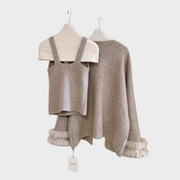 Eira – Verzierte Damenbluse mit passender Jacke – Ansicht 5