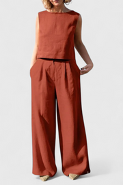 Ärmelloses Vintage-Sommer-Set Yvanne für Damen – Ansicht 2