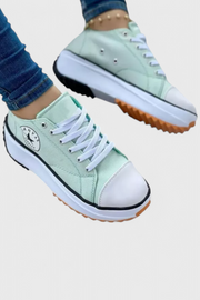 Taya – Chunky Canvas-Sneaker für Damen – Ansicht 8