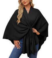 Maegan – Eleganter Poncho-Schal für Damen mit offenem Vorderteil – Ansicht 11