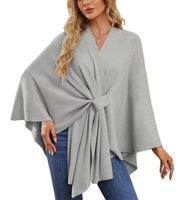 Maegan – Eleganter Poncho-Schal für Damen mit offenem Vorderteil – Ansicht 12