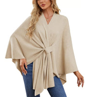 Maegan – Eleganter Poncho-Schal für Damen mit offenem Vorderteil – Ansicht 5