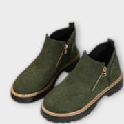 Elegante orthopädische Stiefeletten für Damen in einfarbigem Design – Ansicht 21