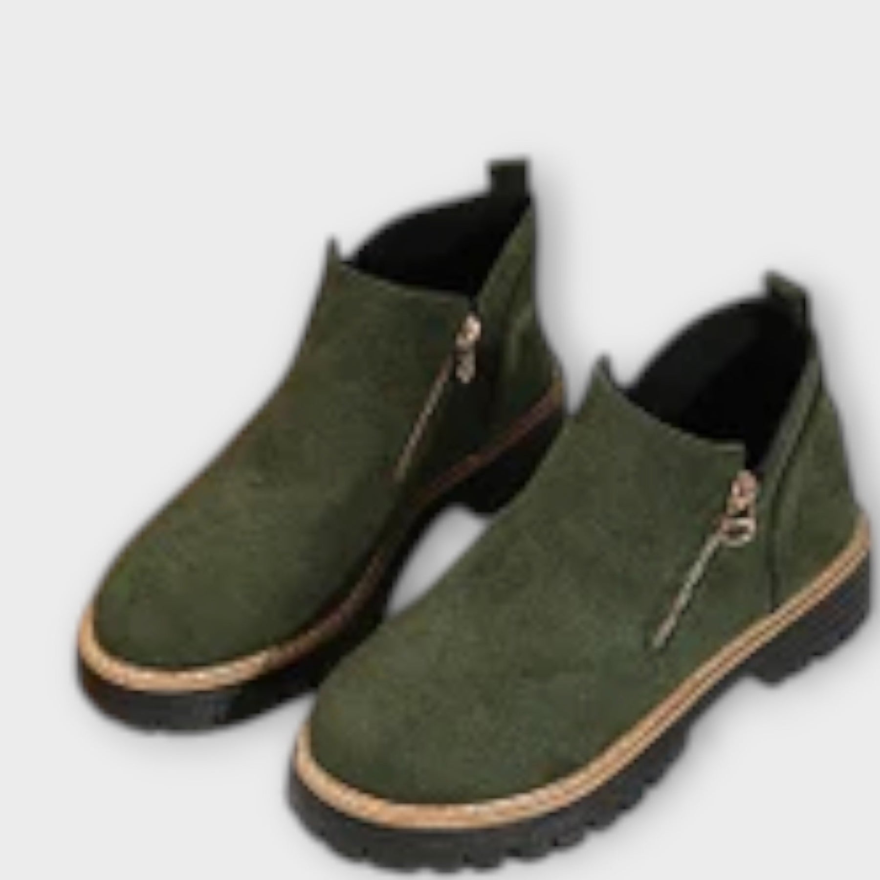 Elegante orthopädische Stiefeletten für Damen in einfarbigem Design – Ansicht 21