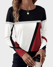 Austria – Lässiges Damen-Langarmshirt mit Rundhalsausschnitt und Print – Ansicht 2