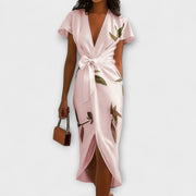 Damen-A-Linienkleid aus Satin – Ansicht 8