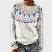Bequemer warmer Damenpullover Devyn im Retro-Stil – Ansicht 2