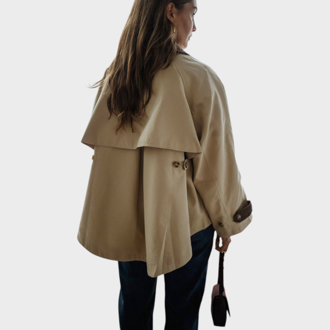 Shuvie – Beige Noho-Jacke mit Steppdetails – Ansicht 2