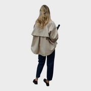 Shuvie – Beige Noho-Jacke mit Steppdetails – Ansicht 3