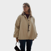 Shuvie – Beige Noho-Jacke mit Steppdetails – Ansicht 4
