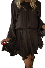 Ophie – Schokoladenbraunes Damenkleid