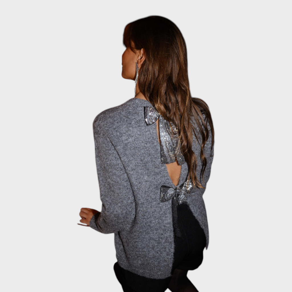 Sheila | Grauer Numa-Pullover