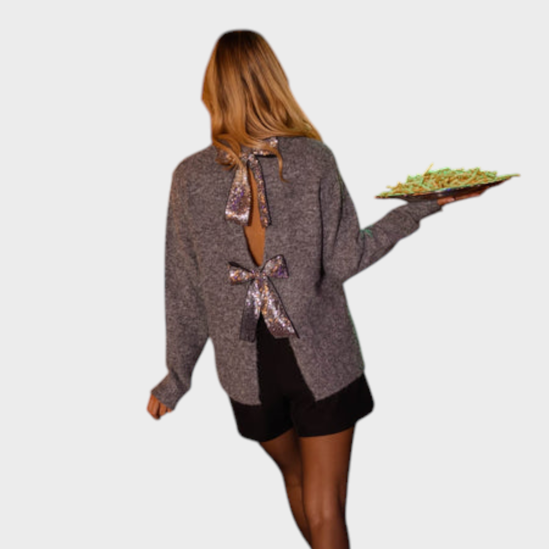 Sheila | Grauer Numa-Pullover
